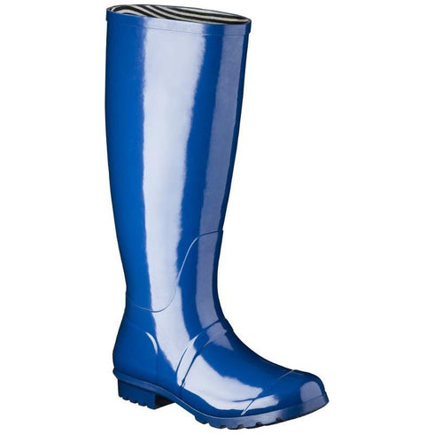 Women's Classic Knee High Rain Boots  - Marine Blue - Size 10 - New